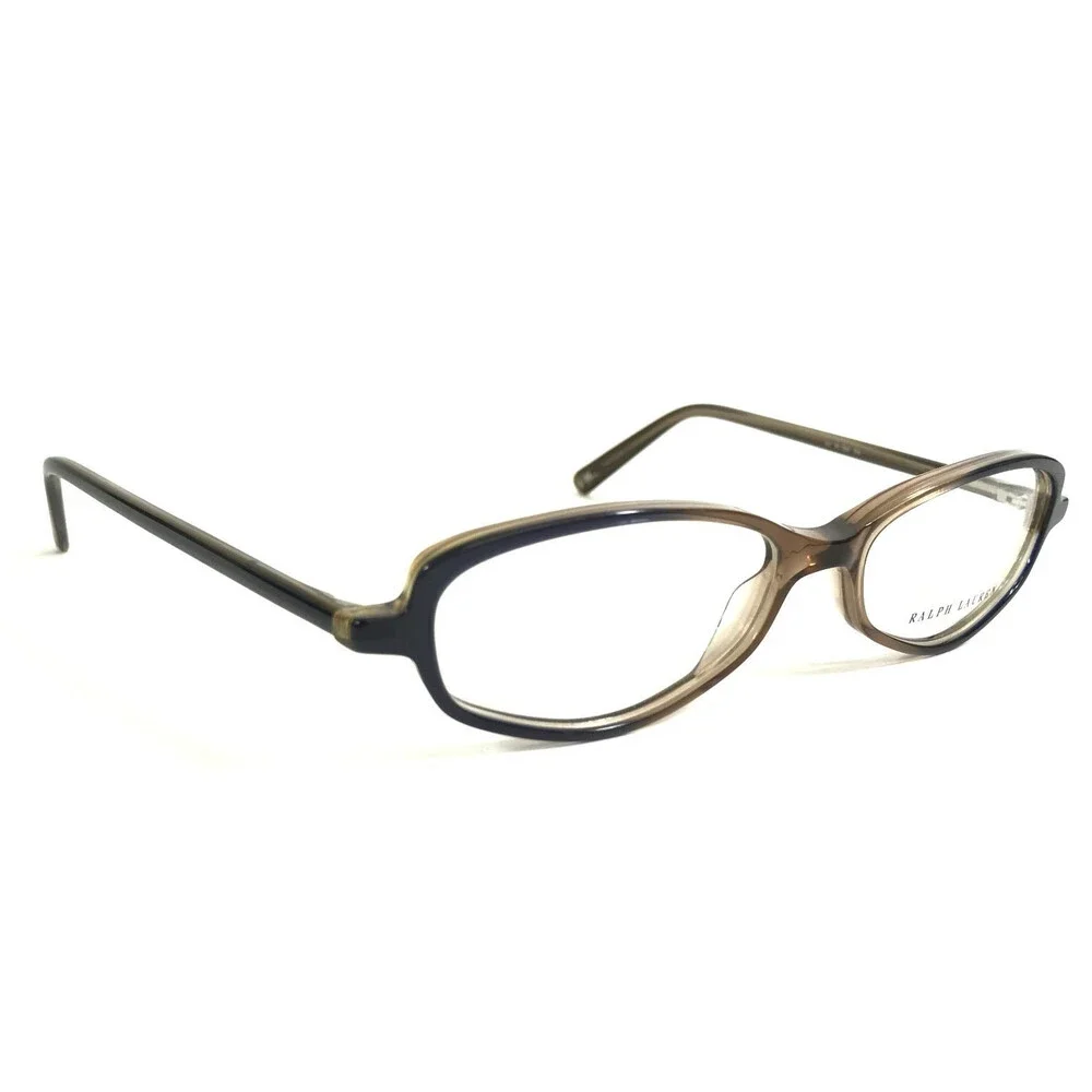 Vintage Ralph Lauren Petite Eyeglasses Frames RL1368 1H4 Brown Blue 50-14-140